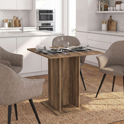 Τραπέζι Allos Χρώμα Καρυδί 75x75x77