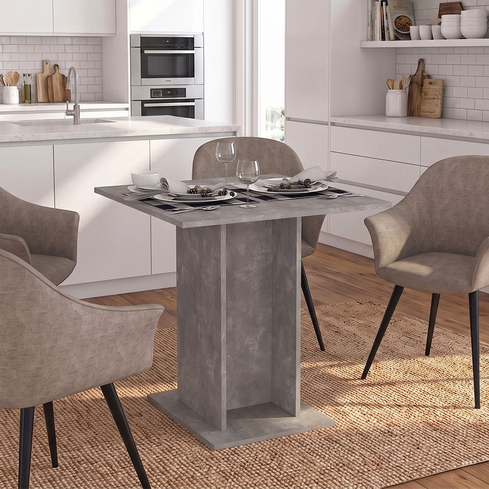 Τραπέζι Allos Χρώμα Γκρι Σκυροδέματος 75x75x77