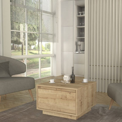 Τραπεζάκι Σαλονιού Pura Χρώμα Sapphire Oak 60x60x40