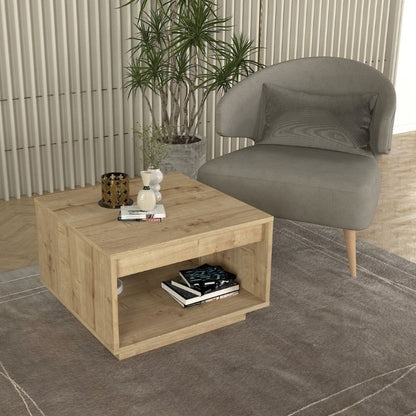 Τραπεζάκι Σαλονιού Onda Χρώμα Sapphire Oak 60x60x40