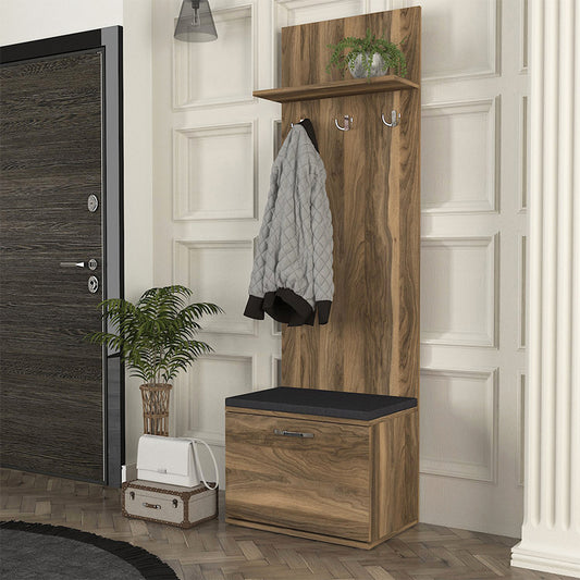 Έπιπλο Εισόδου Track Χρώμα Καρυδί 60x38,2x190