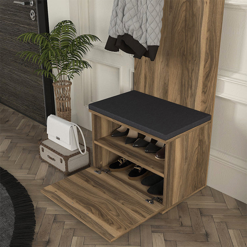 Έπιπλο Εισόδου Track Χρώμα Καρυδί 60x38,2x190