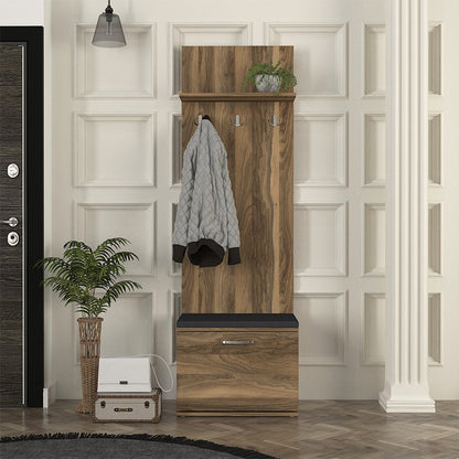 Έπιπλο Εισόδου Track Χρώμα Καρυδί 60x38,2x190