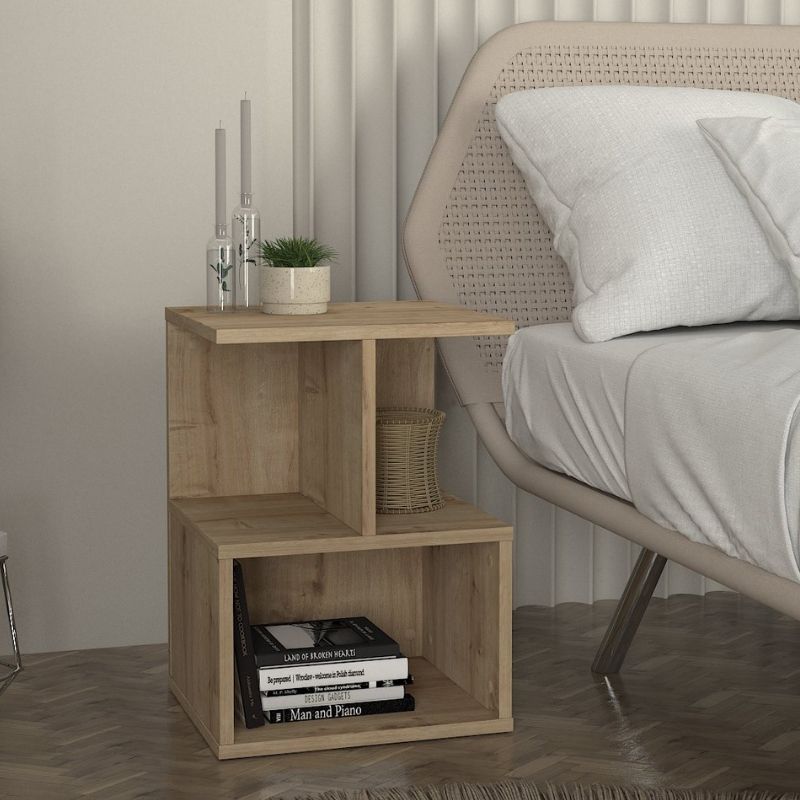 Κομοδίνο Entiero Χρώμα Sapphire Oak 39,8x35x54,6