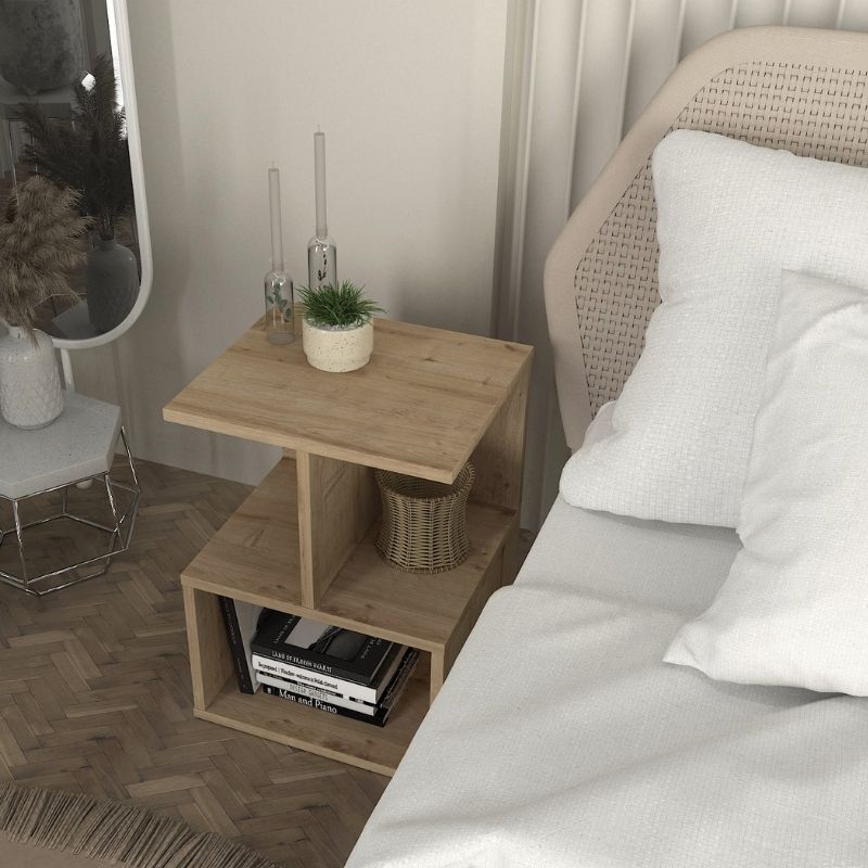 Κομοδίνο Entiero Χρώμα Sapphire Oak 39,8x35x54,6