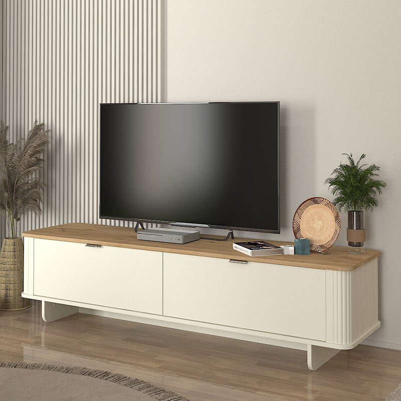 Έπιπλο Τηλεόρασης Bohema Χρώμα Ivory - Sepet Oak 180x47x45,6