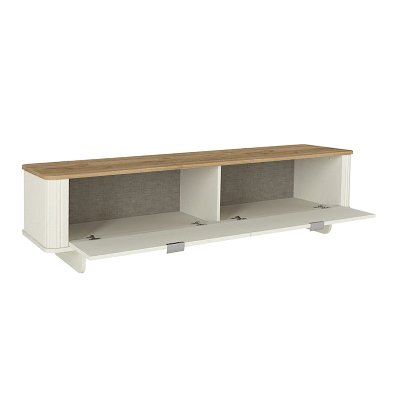 Έπιπλο Τηλεόρασης Bohema Χρώμα Ivory - Sepet Oak 180x47x45,6