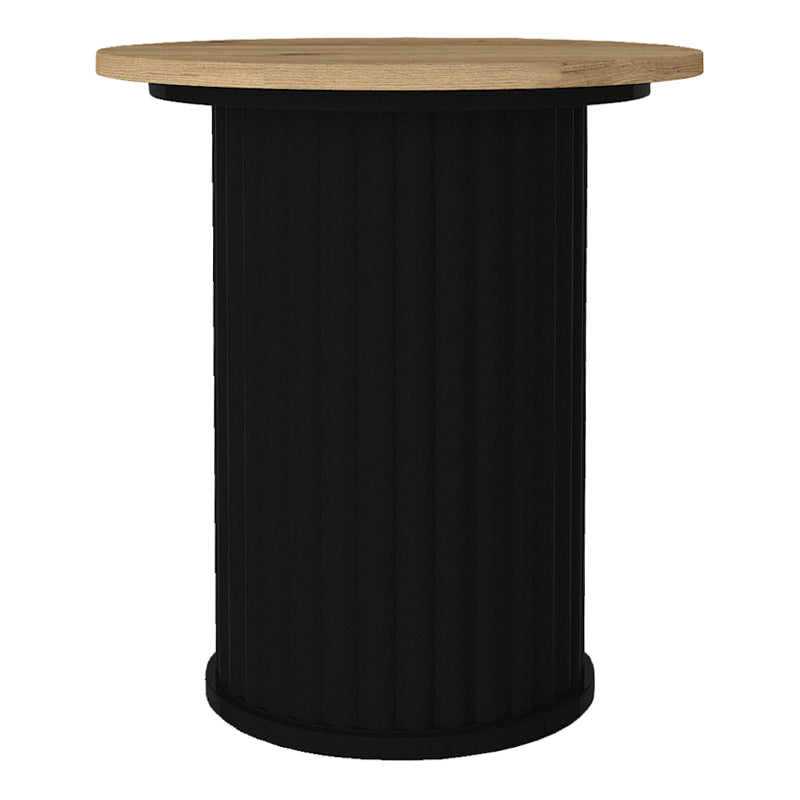Τραπεζάκι Βοηθητικό Bohema Χρώμα Μαύρο - Sepet Oak Ø50x53,2