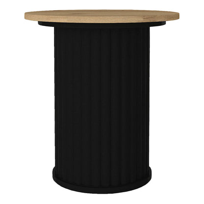 Τραπεζάκι Βοηθητικό Bohema Χρώμα Μαύρο - Sepet Oak Ø50x53,2