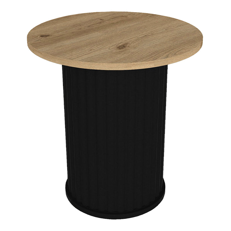 Τραπεζάκι Βοηθητικό Bohema Χρώμα Μαύρο - Sepet Oak Ø50x53,2