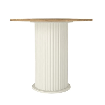 Τραπέζι Bohema Χρώμα Ivory - Sepet Oak Ø90x77,7