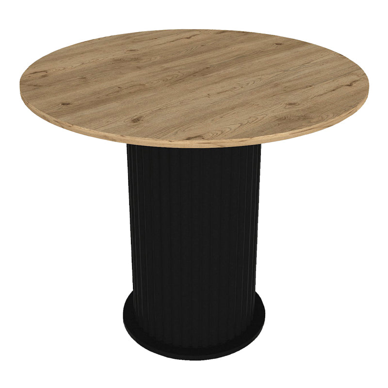 Τραπέζι Bohema Χρώμα Μαύρο - Sepet Oak Ø90x77,7