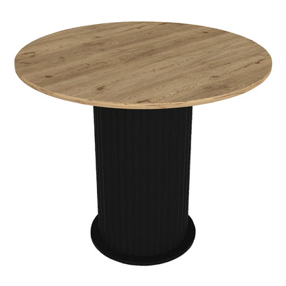 Τραπέζι Bohema Χρώμα Μαύρο - Sepet Oak Ø90x77,7