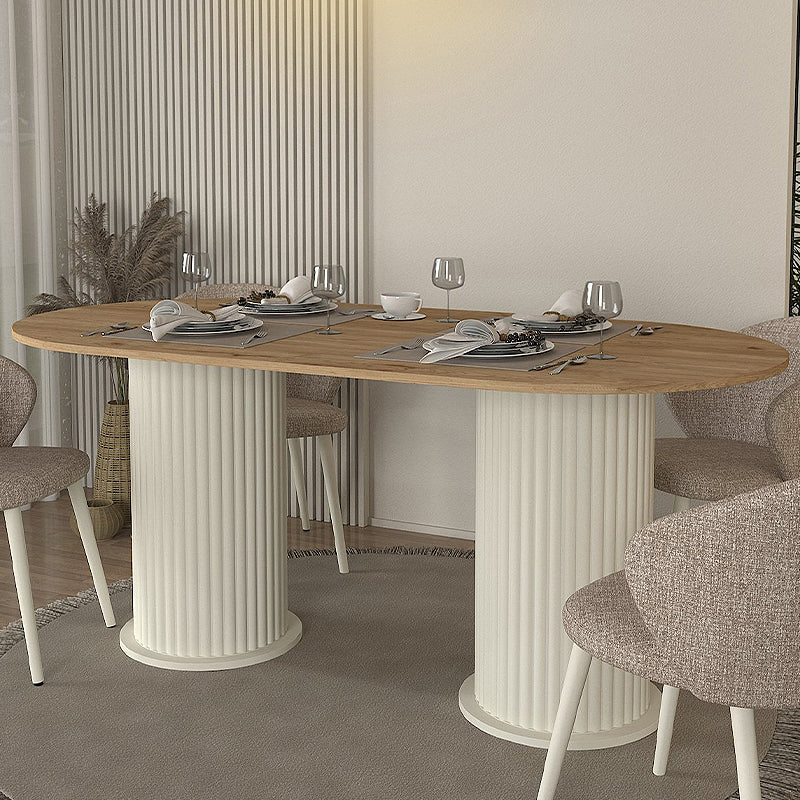 Τραπέζι Bohema Χρώμα Ivory - Sepet Oak 180x90x77,7