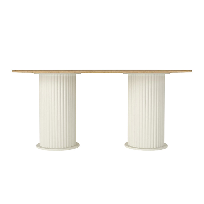 Τραπέζι Bohema Χρώμα Ivory - Sepet Oak 180x90x77,7