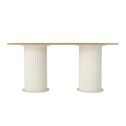 Τραπέζι Bohema Χρώμα Ivory - Sepet Oak 180x90x77,7