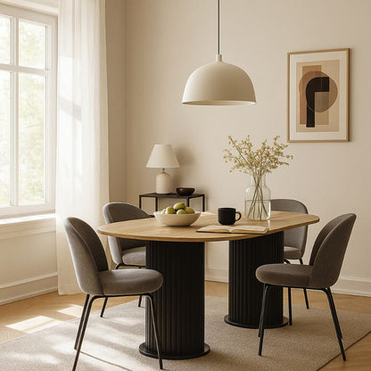 Τραπέζι Bohema Χρώμα Μαύρο - Sepet Oak 180x90x77,7