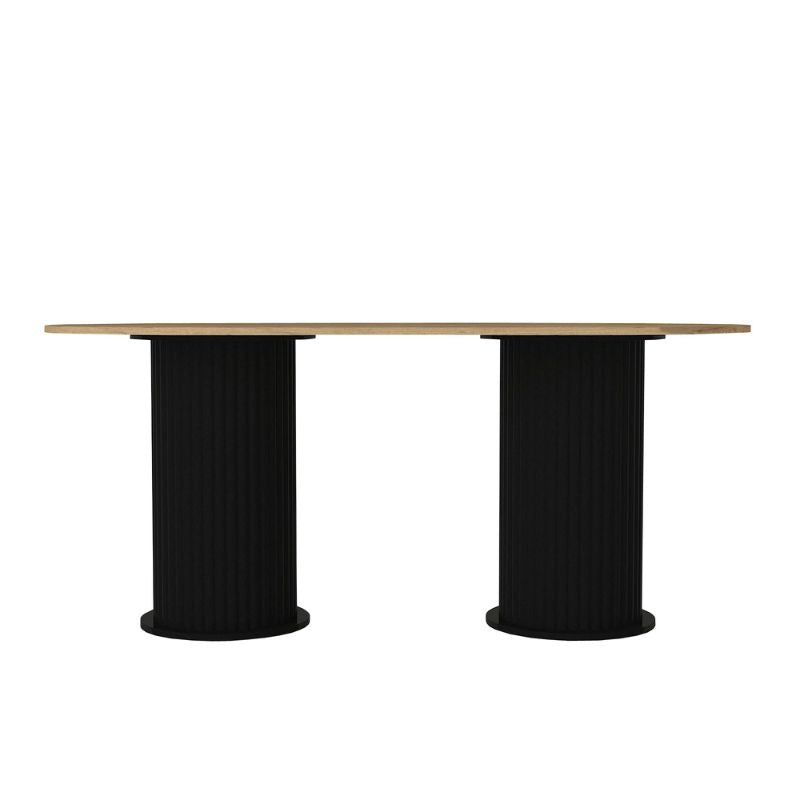 Τραπέζι Bohema Χρώμα Μαύρο - Sepet Oak 180x90x77,7