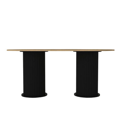 Τραπέζι Bohema Χρώμα Μαύρο - Sepet Oak 180x90x77,7
