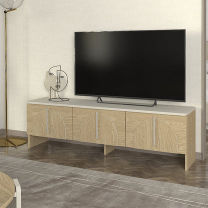 Έπιπλο Τηλεόρασης Rebel Χρώμα Rota Oak - Sandstone 150x35x45