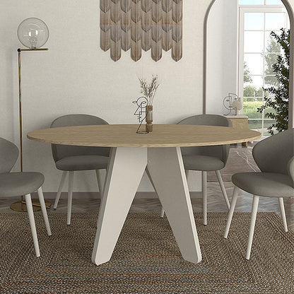 Τραπέζι Rebel Χρώμα Rota Oak - Sandstone 150x90x75