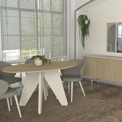 Τραπέζι Rebel Χρώμα Rota Oak - Sandstone 150x90x75