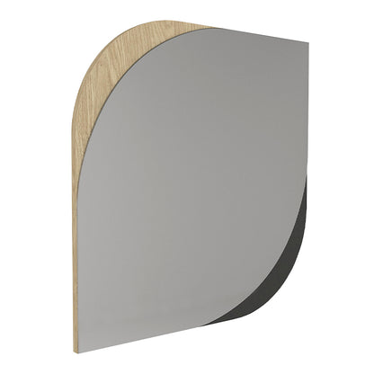 Καθρέπτης Τοίχου Lava Χρώμα Rota Oak - Ανθρακί 70x2,2x70