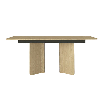 Τραπέζι Lava Χρώμα Rota Oak - Ανθρακί 180x90x76,8