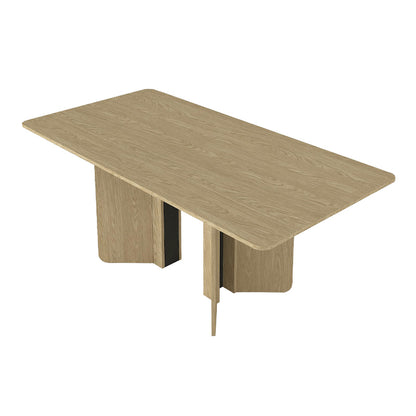 Τραπέζι Lava Χρώμα Rota Oak - Ανθρακί 180x90x76,8