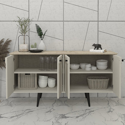 Μπουφές Sevilla Χρώμα Sandstone - Travertine 150x44,6x72,2