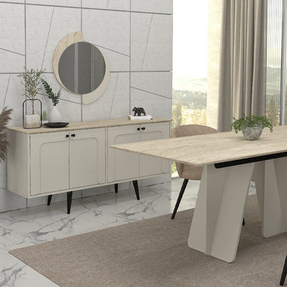 Μπουφές Sevilla Χρώμα Sandstone - Travertine 150x44,6x72,2