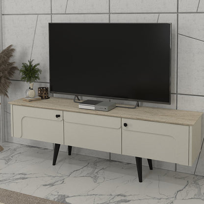 Έπιπλο Τηλεόρασης Sevilla Χρώμα Sandstone - Travertine 150x35x45,6