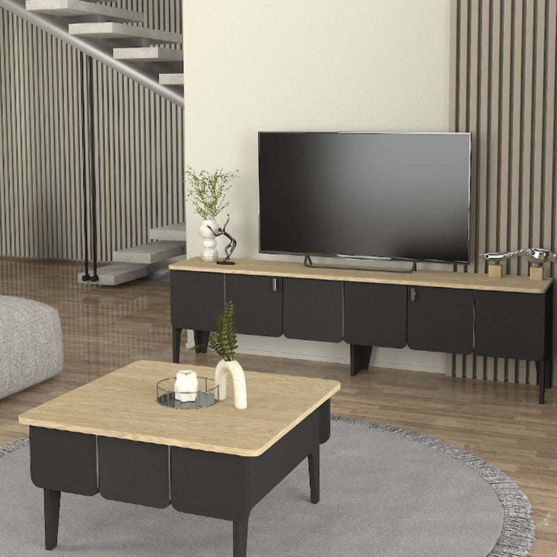 Τραπεζάκι Σαλονιού Pedro Χρώμα Ανθρακί - Rota Oak 73,2x73,2x38,6