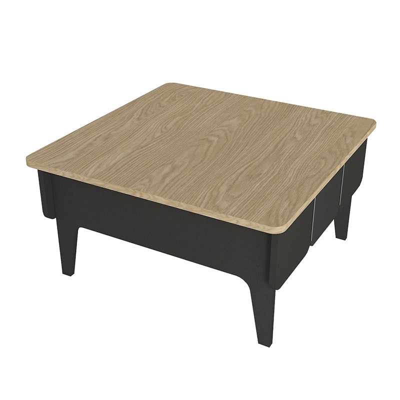 Τραπεζάκι Σαλονιού Pedro Χρώμα Ανθρακί - Rota Oak 73,2x73,2x38,6