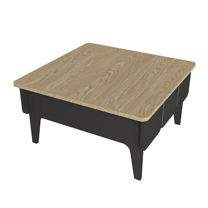 Τραπεζάκι Σαλονιού Pedro Χρώμα Ανθρακί - Rota Oak 73,2x73,2x38,6