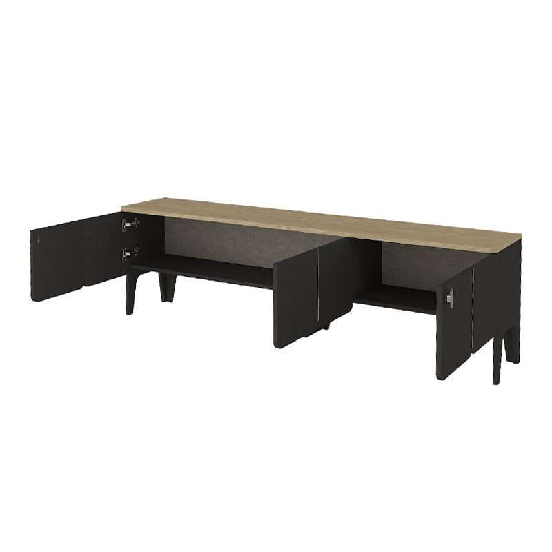 Έπιπλο Τηλεόρασης Pedro Χρώμα Ανθρακί - Rota Oak 180x35x50,7