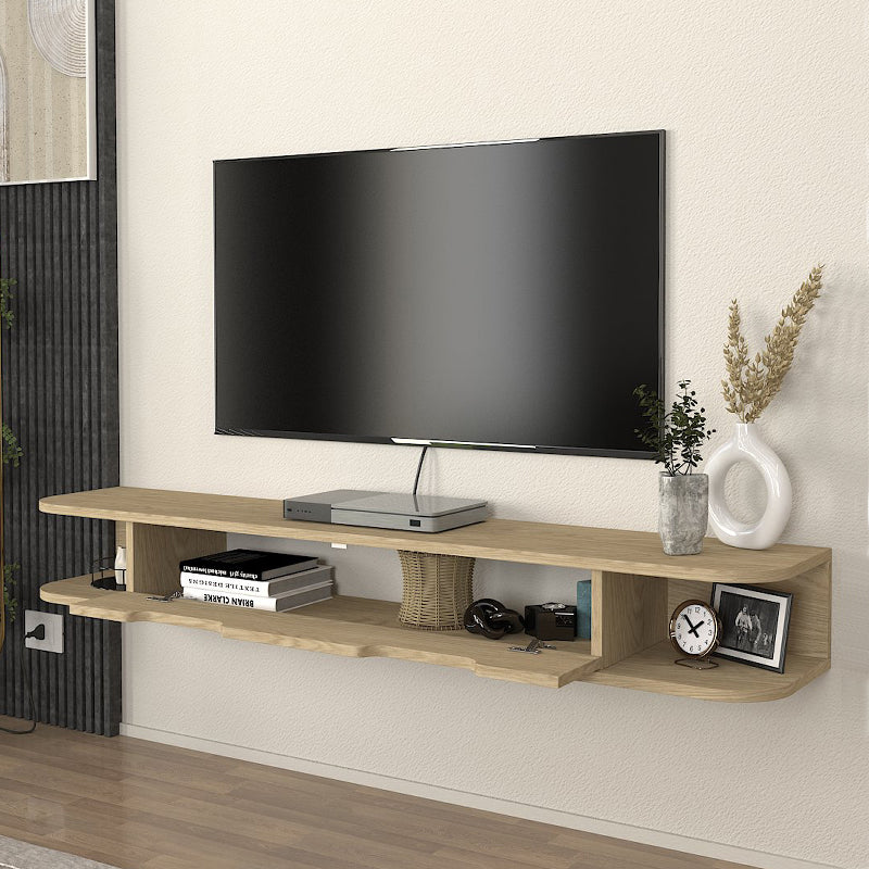 Έπιπλο Τηλεόρασης Επιτοίχιο Noland με LED Χρώμα Rota Oak 150x35x19,2