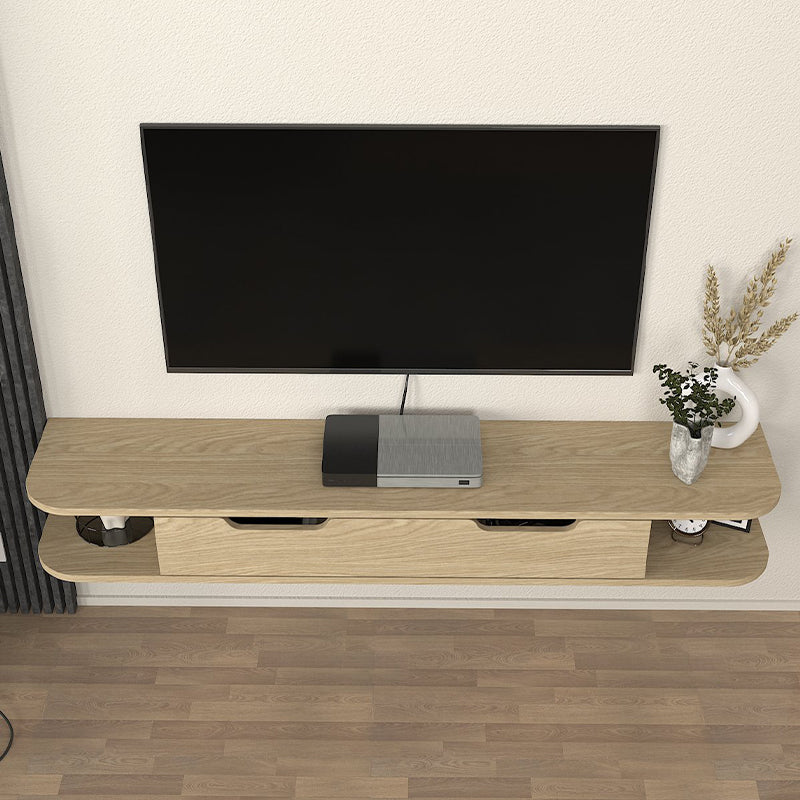 Έπιπλο Τηλεόρασης Επιτοίχιο Noland με LED Χρώμα Rota Oak 150x35x19,2