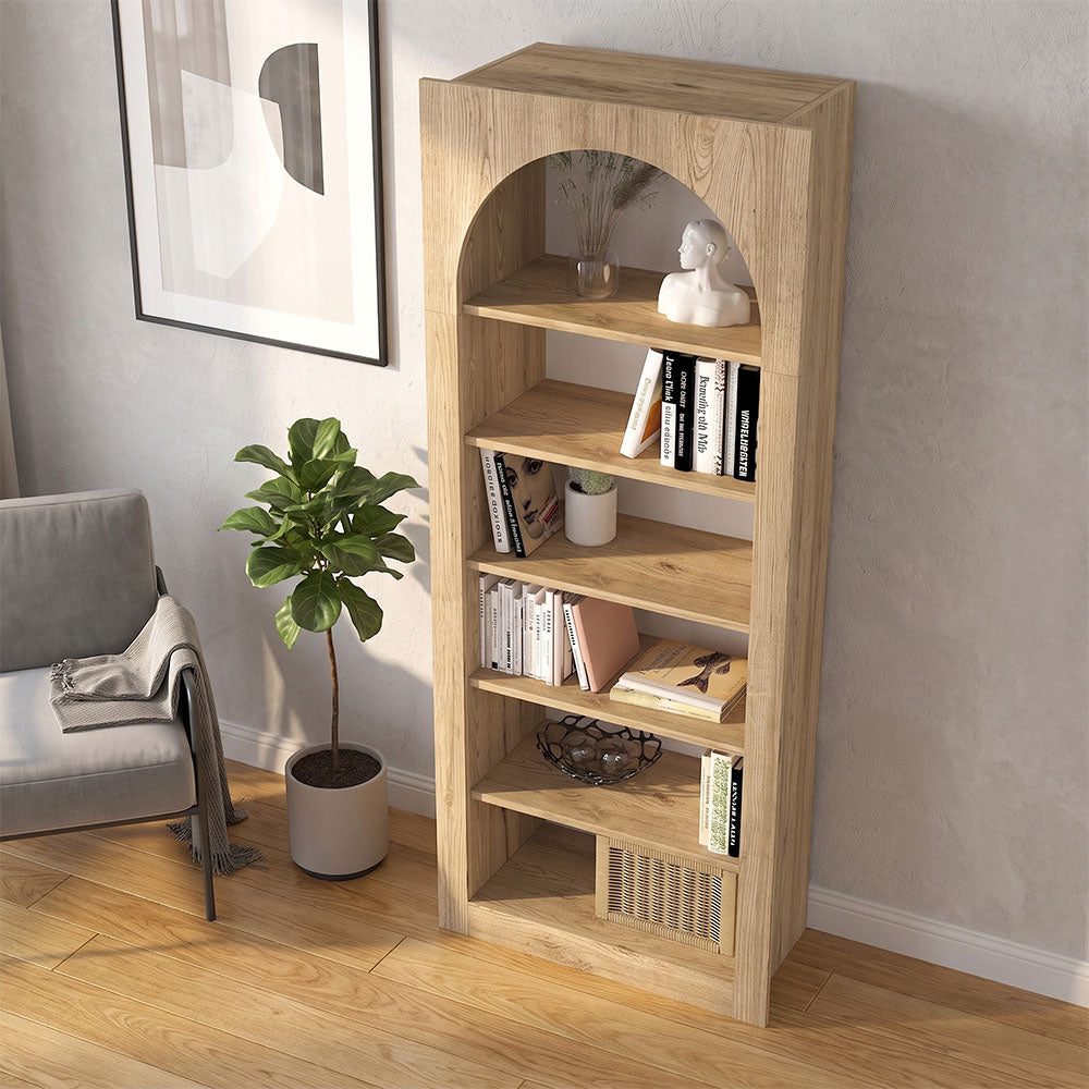 Βιβλιοθήκη Voila Χρώμα Sepet Oak 74x35x180