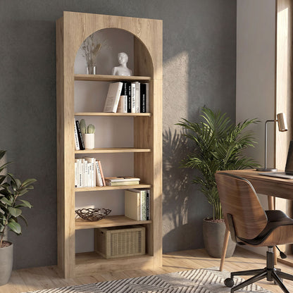 Βιβλιοθήκη Voila Χρώμα Sepet Oak 74x35x180