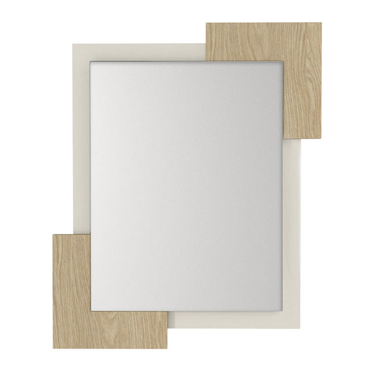 Καθρέπτης Τοίχου Selinos Χρώμα Sandstone - Rota Oak 65x2,2x85