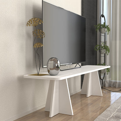 Έπιπλο Τηλεόρασης Sugar Χρώμα Λευκό 150x29,6x36,8