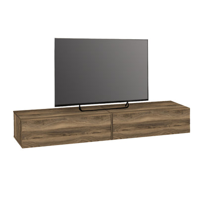 Έπιπλο Τηλεόρασης Επιτοίχιο Espanse Χρώμα Καρυδί 241,8x31,7x30