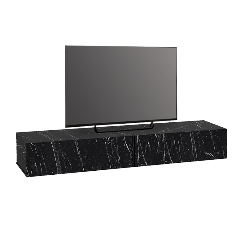 Έπιπλο Τηλεόρασης Επιτοίχιο Espanse Χρώμα Μαύρο Εφέ Μαρμάρου 241,8x31,7x30