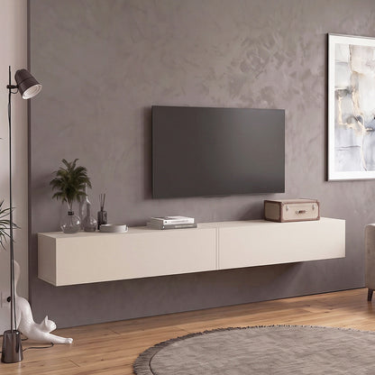 Έπιπλο Τηλεόρασης Επιτοίχιο Espanse Χρώμα Sandstone 241,8x31,7x30