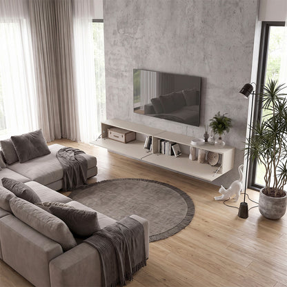 Έπιπλο Τηλεόρασης Επιτοίχιο Espanse Χρώμα Sandstone 241,8x31,7x30