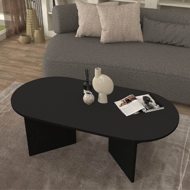 Τραπεζάκι Σαλονιού Cortado Χρώμα Μαύρο 120x60x39,6