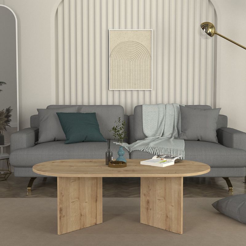 Τραπεζάκι Σαλονιού Cortado Χρώμα Sapphire Oak 120x60x39,6