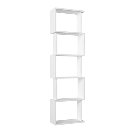 Βιβλιοθήκη Alvina Χρώμα Λευκό 45x19,6x158,8