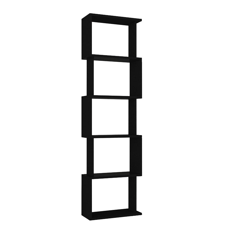 Βιβλιοθήκη Alvina Χρώμα Μαύρο 45x19,6x158,8